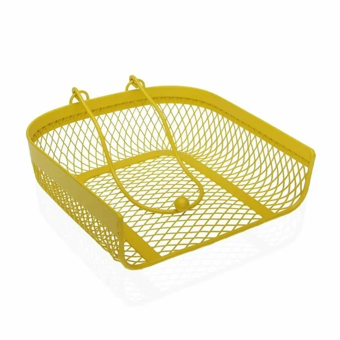 Servilletero versa amarillo metal acero 20 x 6,8 x 18,5 cm
