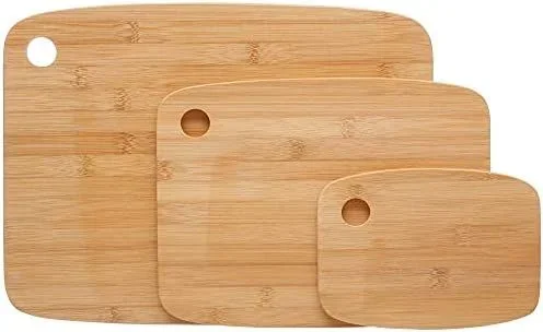 Set 3 tablas de cortar bambú