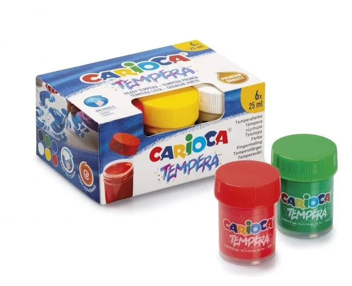 SET 6 TEMPERAS BOTE 35gr.
