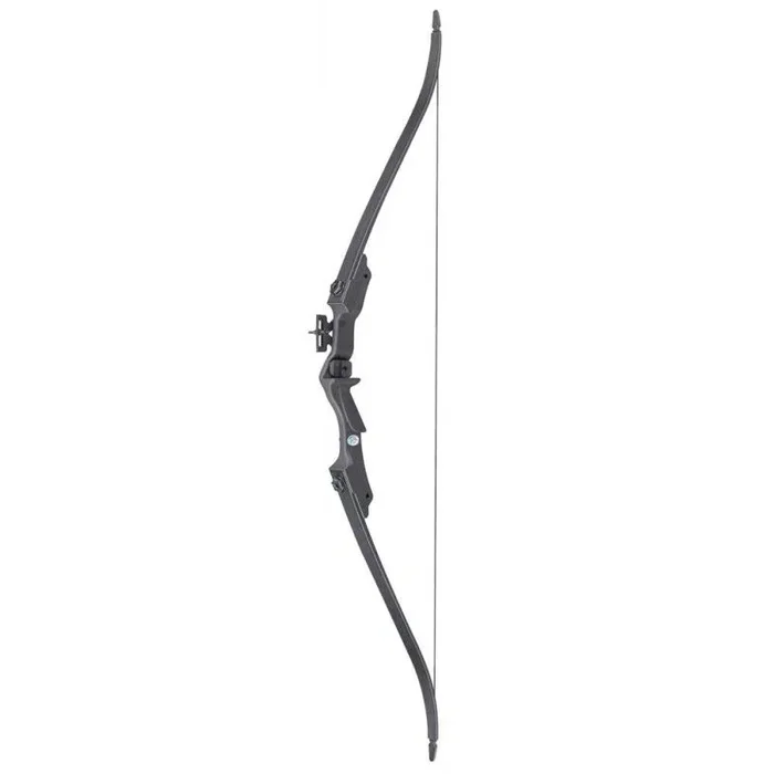 Set Arco de tiro Recurvo de 20 lbs y 85 FPS Hellbow para diestros, color negro, un set ideal para el joven arquero