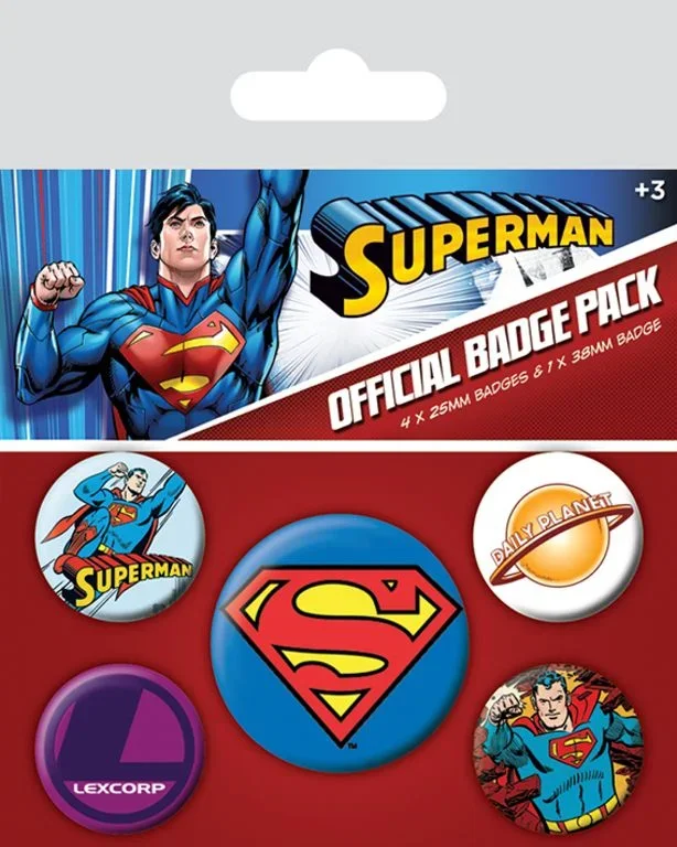 Set chapas dc comics superman