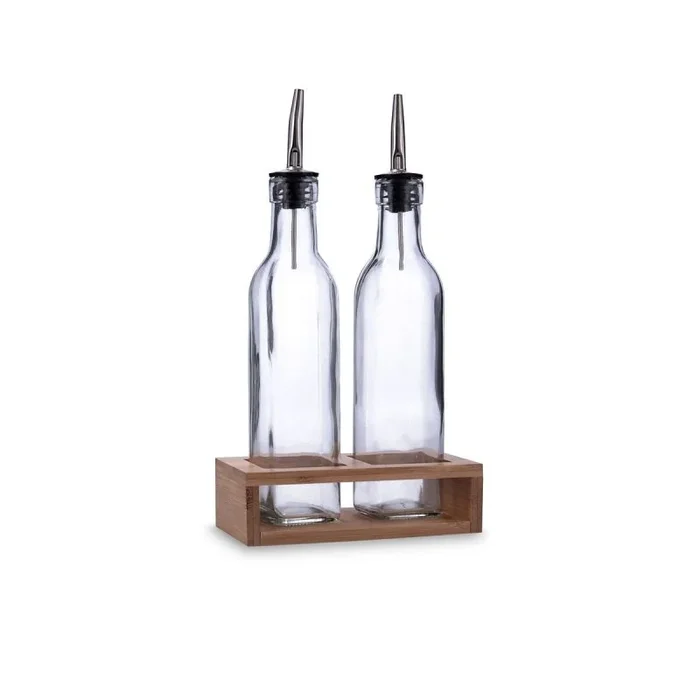 Set de aceitera y vinagrera quid naturalia transparente vidrio 260 ml