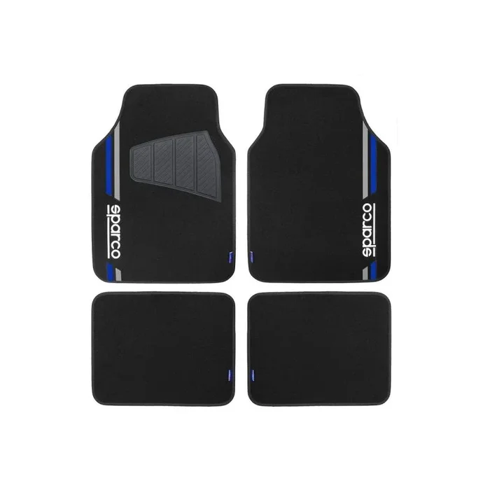 Set de alfombrillas para coche sparco spcf508bl azul universal