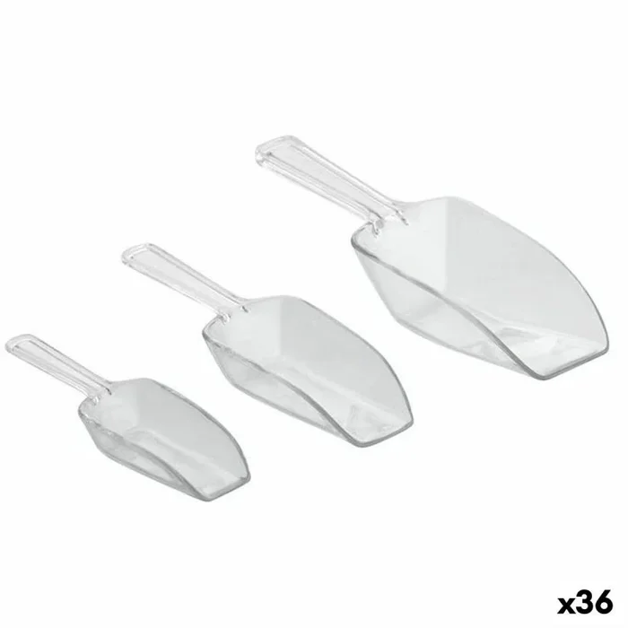 Set de cucharas medidoras quttin 3 piezas plástico (36 unidades)