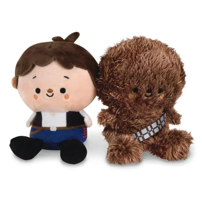 Set de dos peluches magnéticos better together han solo & chewbacca