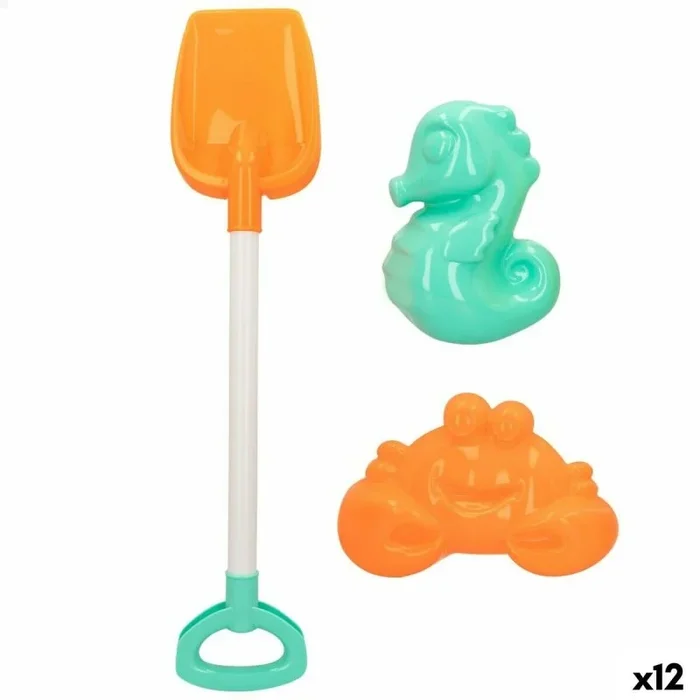 Set de juguetes de playa colorbaby 3 piezas 58 cm (12 unidades)