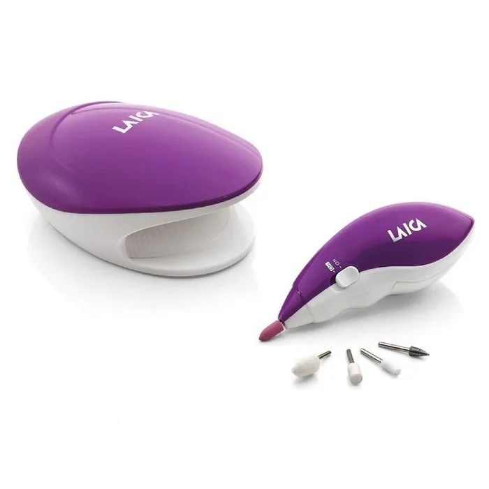 Set de manicura y pedicura y secador de esmalte de uñas laica pc3005/ 5 accesorios