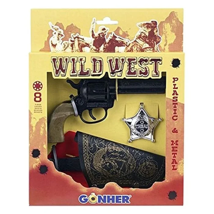 Set de pistolas del oeste gonher (3 pcs)