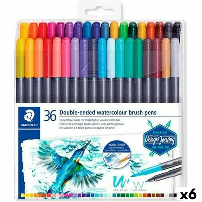 Set de rotuladores staedtler design journey (6 piezas) (6 unidades)