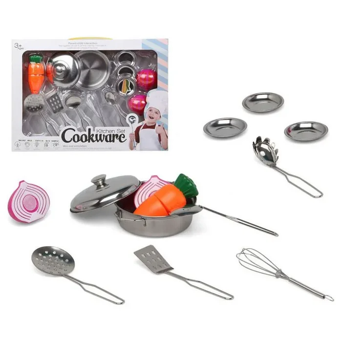 Set de utensilios para cocina metal accesorios 36 x 26 cm