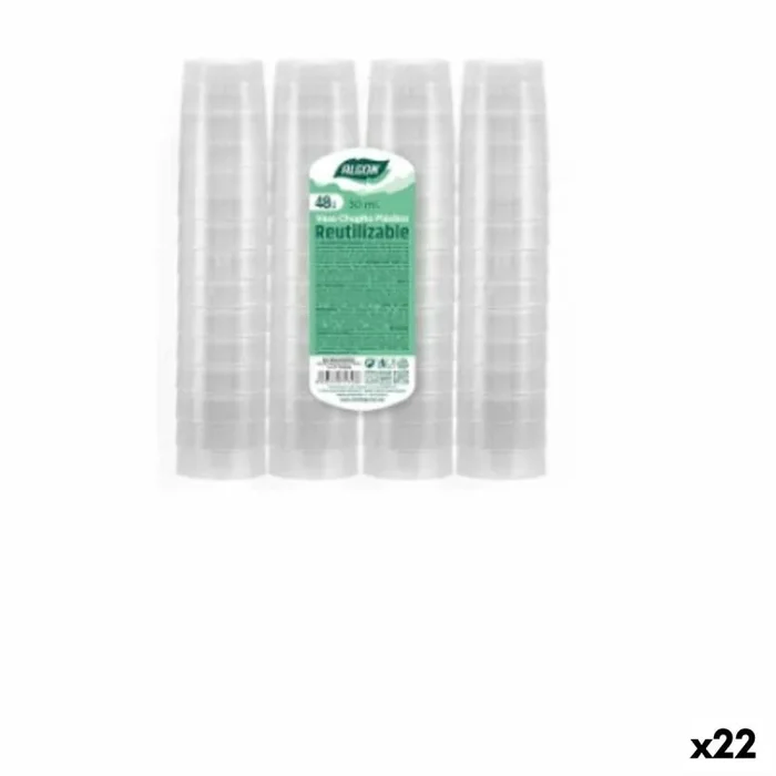 Set de vasos de chupito algon reutilizable 22 unidades 30 ml (48 piezas)