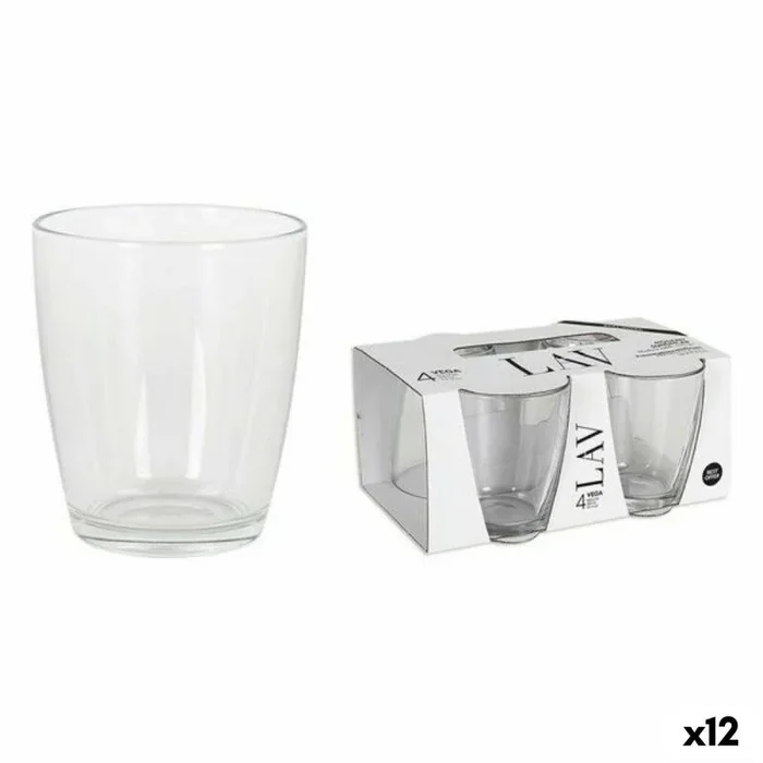 Set de vasos lav 65357 340 ml 4 piezas (4 unidades) (12 unidades)
