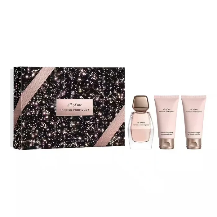 Set Narciso Rodriguez All Of Me Eau de Parfum 50 ml + Loción Corporal Hidratante 50 ml + Gel de Ducha 50 ml | Para Mujeres | Modelo WLP-92836 | EAN 3423222110857