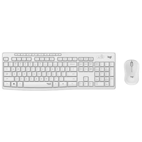 Set Teclado y Ratón Inalámbrico Logitech Mk295 Silence USB (Blanco)