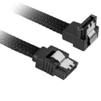 Sharkoon 0.75m, 2xSataIII cable de SATA 0,75 m SATA 7-pin Negro