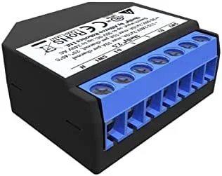 Shelly 2.5 alimentación del relé Negro, Azul 7