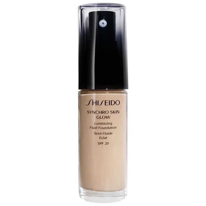 Shiseido, synchro skin glow, luminizing, liquid foundation, 4, rose, spf 20, 30 ml
