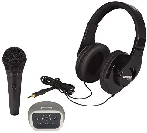 SHURE Kit de Grabación Digital con Micrófono PGA58, Cascos SRH240A e Interfaz de Audio MVi