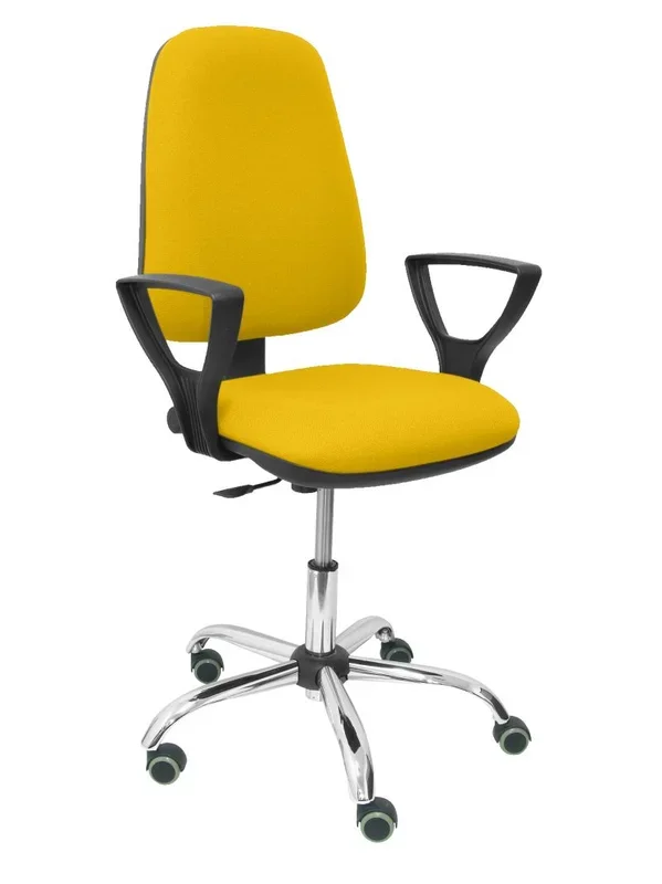 Silla socovos bali amarillo brazos fijos