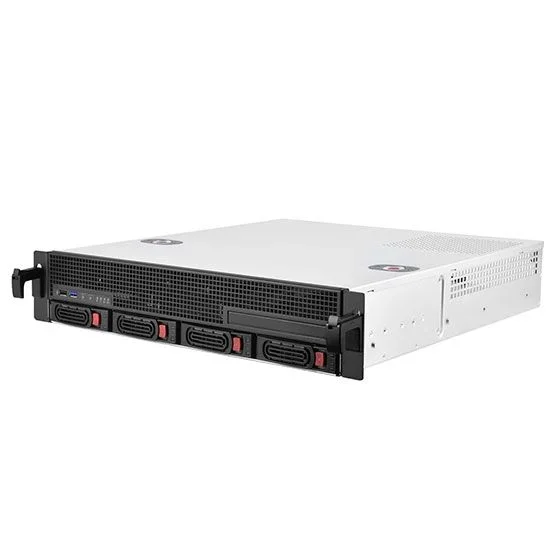Silverstone SST-RM21-304 – Caja de Servidor de Montaje en Rack de 2U Compatible con 4X 2.5/3.5″ SAS/SATA HDD/SSD