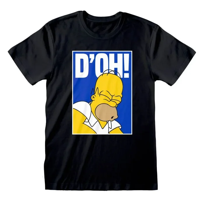 Simpsons – doh (unisex black t-shirt) ex ex large
