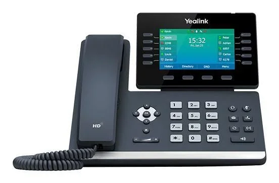 Sip-t54w ip phone black wired