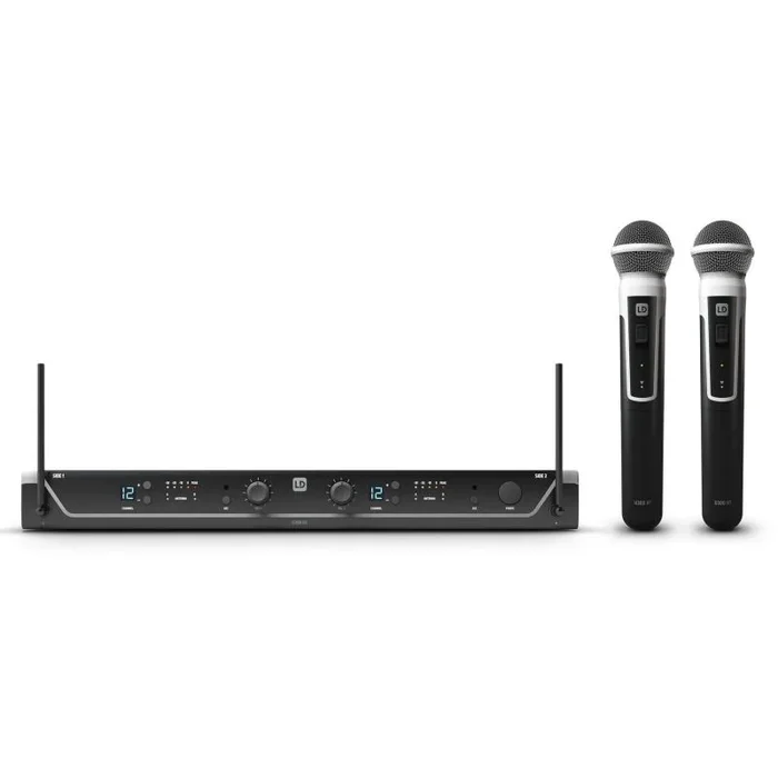 Sistema Inalambrico 2 Microfonos Mano Dinamicos 655-679Mhz