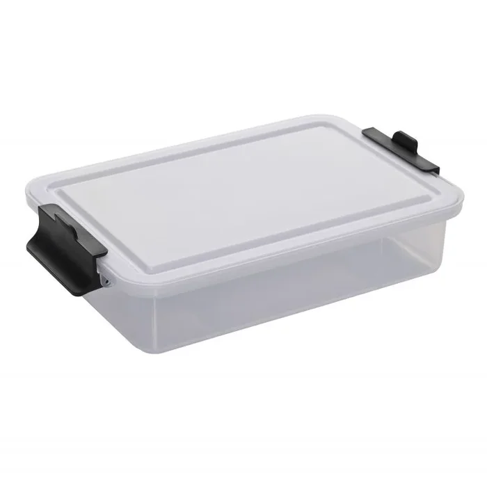 Snacklebox Build-a-Board de Farberware con tapa de plástico para tabla de cortar con cierre, almacenamiento portátil para embutidos con 7 compartimentos, 32 cm