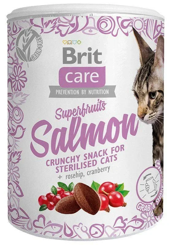 Snacks para Perros VAFO PRAHA s.r.o. Brete Care Cat Snack 100G Salmon / 6