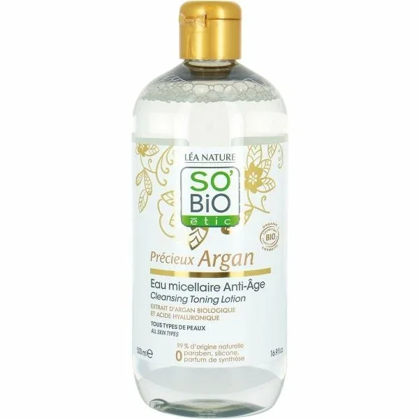 So’Bio Étic Precious argán micelar Anti-Edad, 500 ml