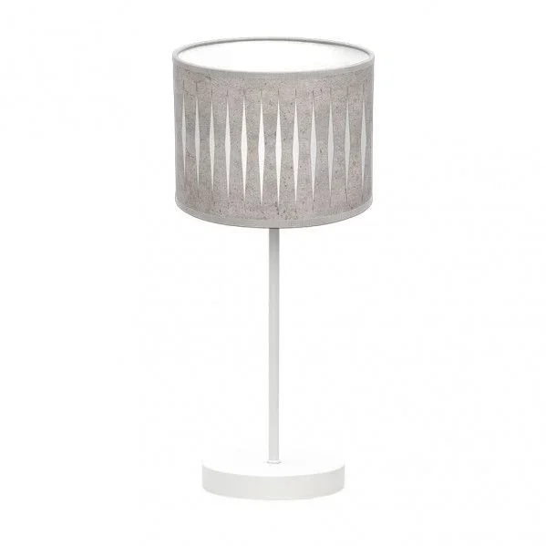 Sobremesa Piron 1xe14 Blanco/cemento Gris 42x17x17 Cm marca FABRILAMP