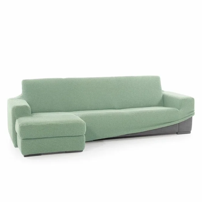 SOFASKINS® Funda para Chaise Longue superelástica, Funda de sofá con reposabrazos Corto Izquierdo, Transpirable, cómoda y Duradera, Dimensiones compatibles del sofá (210-340 cm), Color Beige