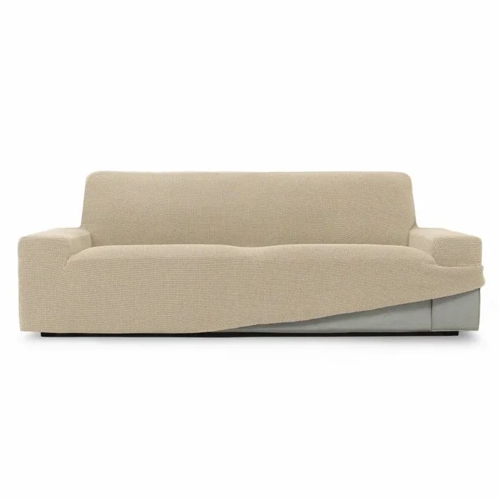 SOFASKINS® Funda Sofa superelástica, Funda de sofá 1 Plaza, Transpirable, cómoda y Duradera, fácil de Instalar, Dimensiones (70-110 cm), Color Beige