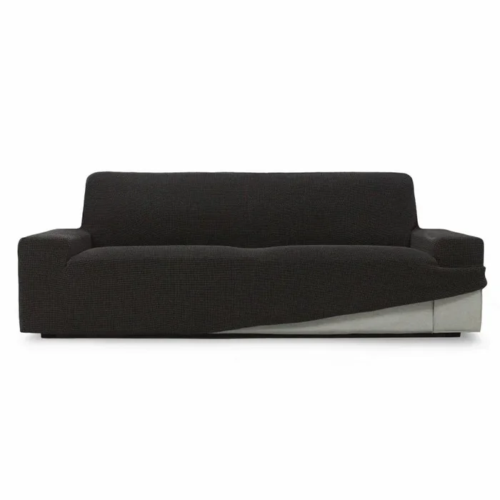 SOFASKINS® Funda superelástica, Funda de sofá de 4 plazas, Transpirable, cómoda y Duradera, fácil de Instalar, Dimensiones (230-270 cm), Color Negro