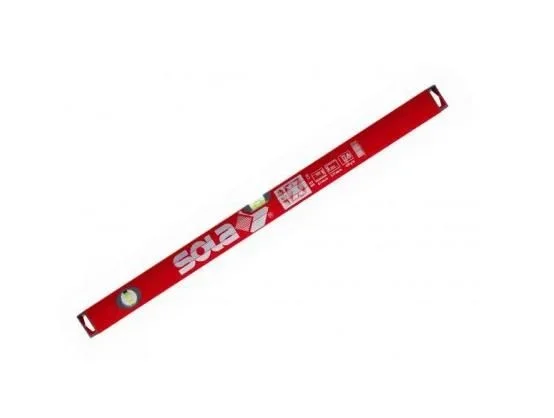 Sola Big X, Nivel de Aluminio Extra Resistente 30 cm, 2 Burbujas de Precisión Focus, alto contraste, tolerancia precisa, fondo fluorescente, resistente a rayos UV