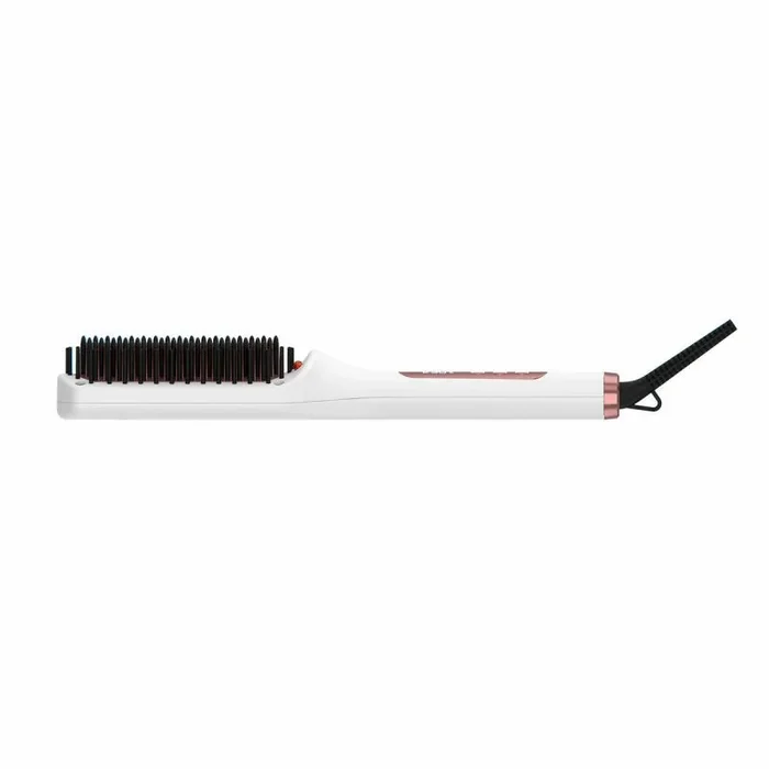 Solac – Cepillo Alisador Expert Ion Brush 65W, Estilo Cuadrado, Púas 3D con Recubrimiento Cerámico, Tecnología Iónica, 6 Niveles de Temperatura 130–230 °C, Pantalla Electrónica, Cable 360º