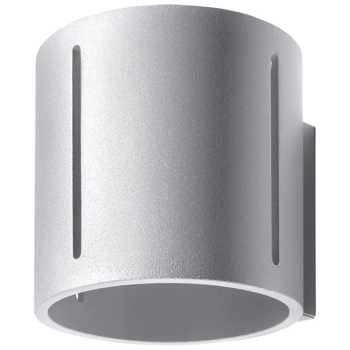 SOLLUX Lámpara INEZ Iluminación Aluminio Bombilla LED Pantalla Redonda Minimalista Fácil Instalación Color Negro 10x12x10 cm Lámpara de Pared