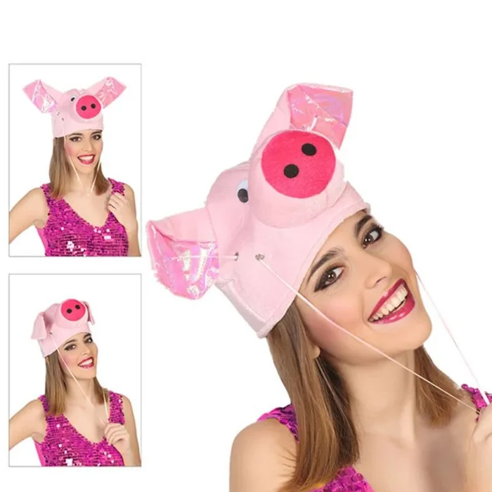 Sombrero cerdo rosa 118945