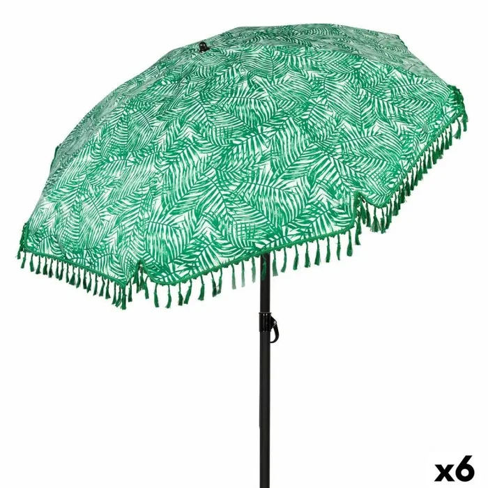 Sombrilla de playa aktive ø 180 cm 180 x 180 x 180 cm (6 unidades)