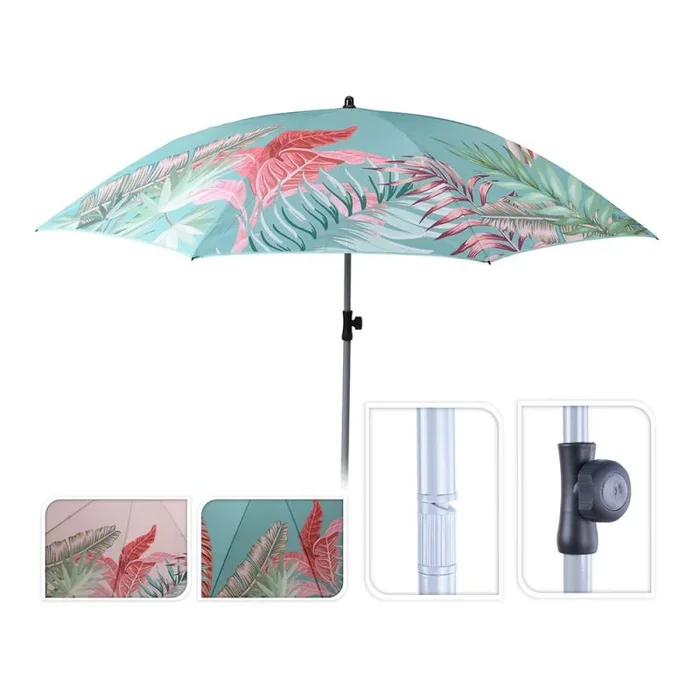 SOMBRILLA DE PLAYA ORIENTABLE Ø200cm MODELO ANIMAL PRINT COLORES SURTIDOS