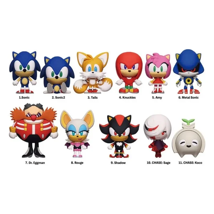 Sonic – the hedgehog colgantes pvc 3d series 1 expositor (24)