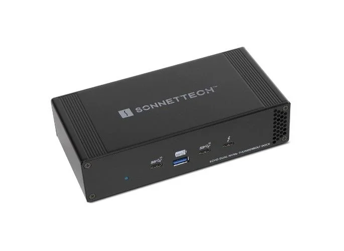 Sonnet Echo Dual NVMe Thunderbolt Dock Alámbrico Negro