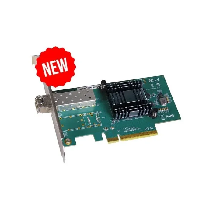 Sonnet Solo10G – Tarjeta PCIe SFP+ V2 – Tarjeta PCIe óptica de 10 Gigabit Ethernet de un solo puerto con transceptor SFP+