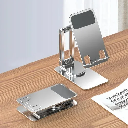 Soporte de Escritorio Portátil para Tableta y Teléfono Móvil K5 Silver