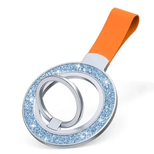 Soporte de Hebilla de Anillo Magnético con Purpurina (Rosa, Azul y Naranja)