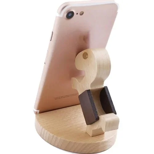 Soporte para Teléfono Móvil de Madera Haya Estilo Pony