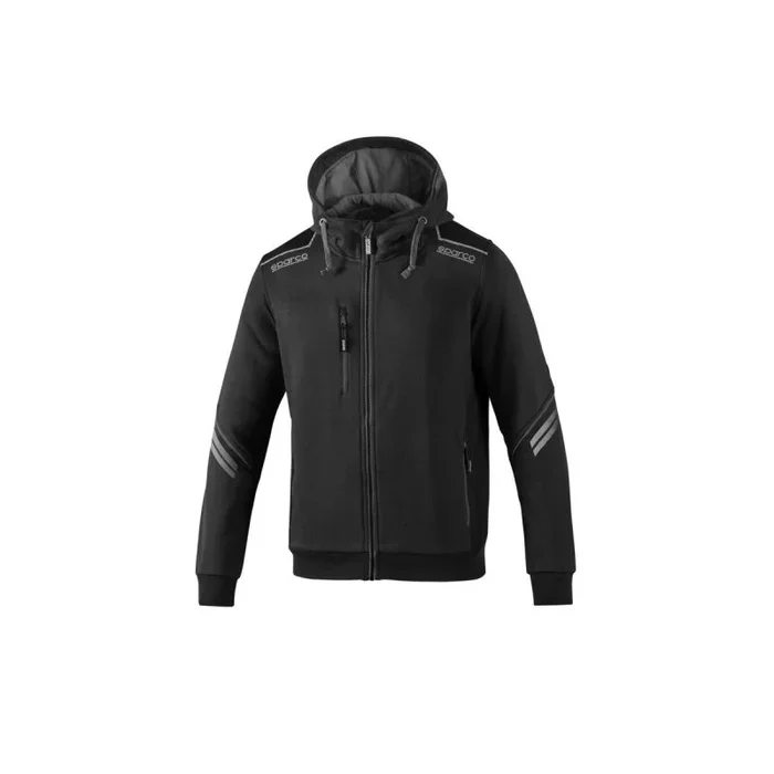 sparco Sudadera con Capucha Marca Modelo Sudadera con Cremallera Y Capucha TW Talla M Negro/Gris