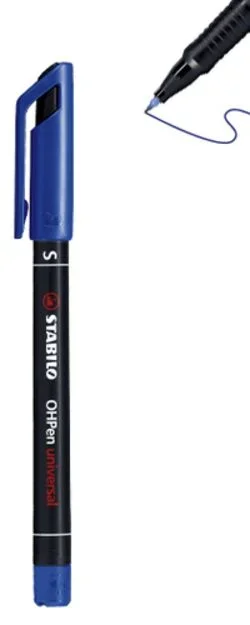 Stabilo OHPen – Lápices de plástico (universal, permanente, 4 unidades)