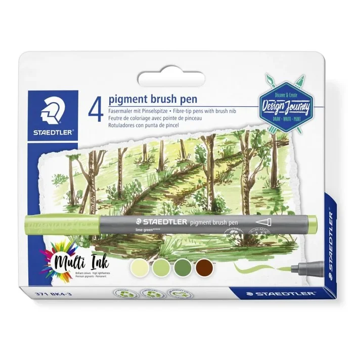 Staedtler pigment brush pen 371 rotulador Amarillo 1 pieza(s)