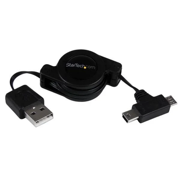 Startech cable adaptador retractil 76cm usb a mach